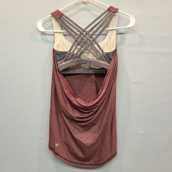 Lululemon Tank Top Womens 2 Dark Pink - Picture 2 of 6